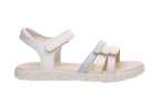 SANDALIAS GEOX BLANCAS RESPIRABLES PARA NIÑAS CON DETALLES MULTICOLOR