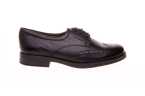 Zapato colegial negro unisex con cordones Geox J8449D – clásico, transpirable y listo para el ritmo escolar