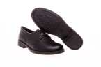Zapato colegial negro unisex con cordones Geox J8449D – clásico, transpirable y listo para el ritmo escolar
