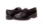 Zapato colegial negro unisex con cordones Geox J8449D – clásico, transpirable y listo para el ritmo escolar