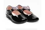 Merceditas charol negro niña Lelli Kelly LKSI8411 con tiras intercambiables