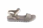 SANDALIA UNISA METALIZADA CON VELCRO