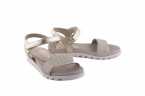 SANDALIA UNISA METALIZADA CON VELCRO