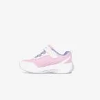 Skechers niña urbanas rosa | Deportivas con velcro y cordón elástico