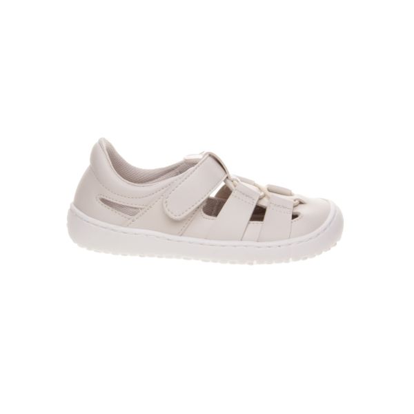Sandalia respetuosa CoqueFlex con puntera reforzada en color beige