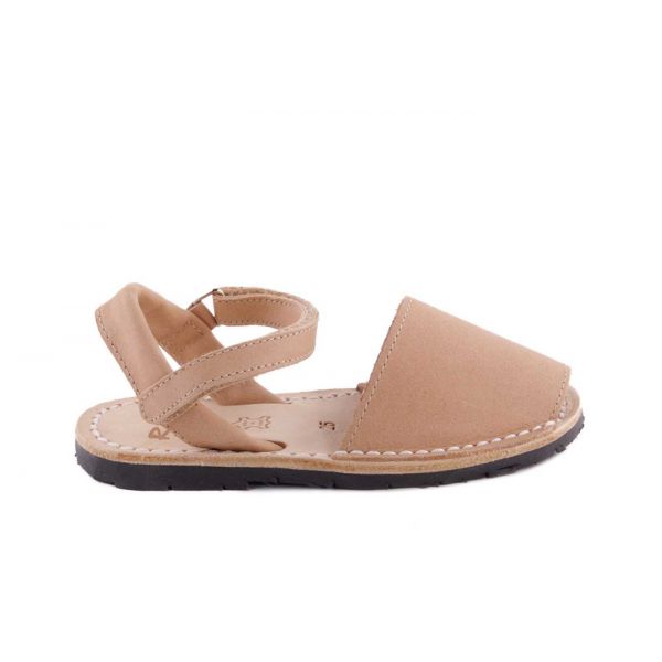 SANDALIA MENORQUINA RIA EN PIEL CON VELCRO