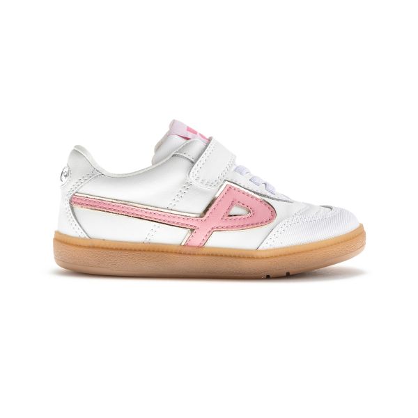 Zapato deportivo urbano Pablosky blanco/rosa. Tallas 25 30