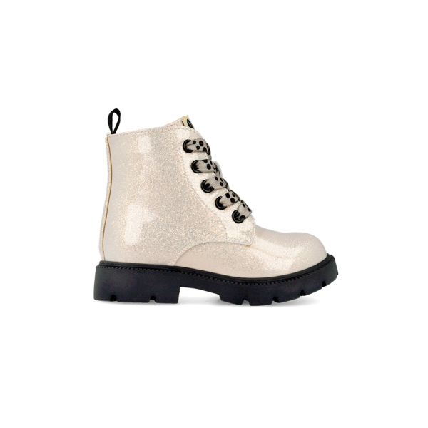 Botas Garvalín blanco metalizado niña | Glamour que aguanta el ritmo