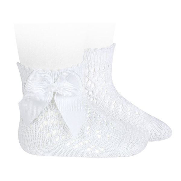 Calcetines de Hilo con Lazo para Bebé y Niña - Cóndor