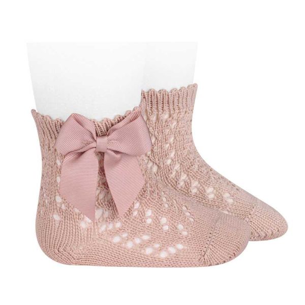 Calcetines de Hilo con Lazo para Bebé y Niña - Cóndor