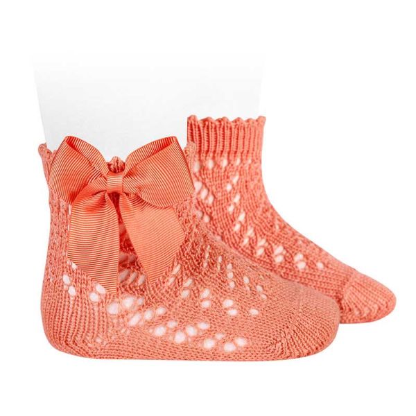 Calcetines de Hilo con Lazo para Bebé y Niña - Cóndor