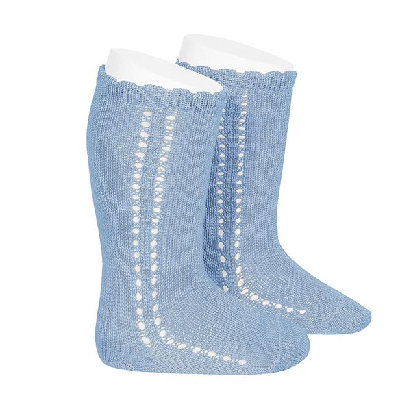 CALCETINES ALTOS CALADOS DE ALGODÓN CÓNDOR PARA NIÑOS
