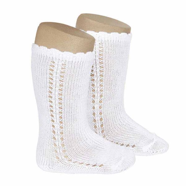 CALCETINES ALTOS CALADOS DE ALGODÓN CÓNDOR PARA NIÑOS