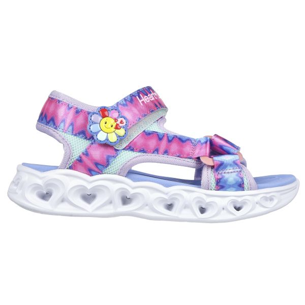 SANDALIA NIÑA SKECHERS CON LUCES Y VELCRO