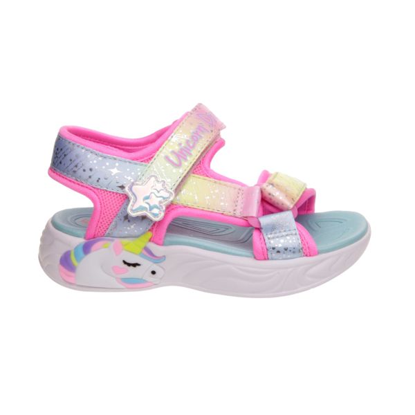 SANDALIA NIÑA SKECHERS CON LUCES Y VELCROS