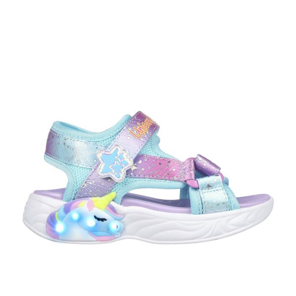 SANDALIA NIÑA SKECHERS CON LUCES Y VELCROS