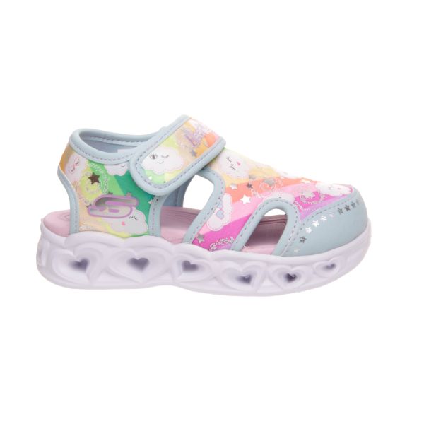 SANDALIA NIÑA SKECHERS CON LUCES Y VELCRO