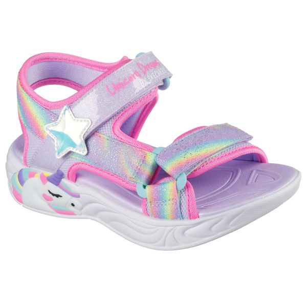 Sandalias Skechers Unicorn Dreams con Luces - Diseño Brillante y Divertido
