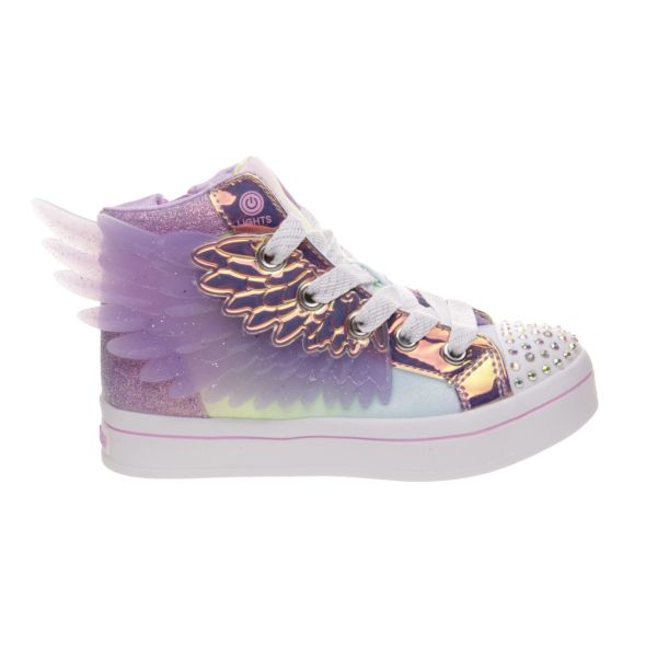 BOTA NIÑA SKECHERS CON LUCES, CREMALLERA Y CORDONES