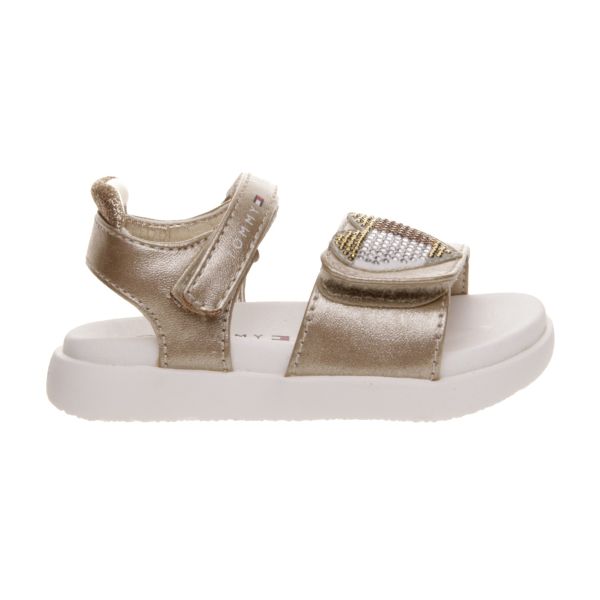 SANDALIA NIÑA TOMMY METALIZADA CON VELCRO