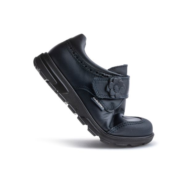BLUCHER COLEGIAL NIÑA PABLOSKY CON VELCRO Y PUNTERA REFORZADA