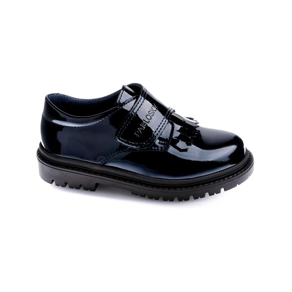 Blucher Colegial de Niña en Charol Azul Marino Pablosky 360429