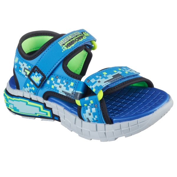 Skechers Mega-Craft: Sandalias deportivas con estilo pixelado para niños