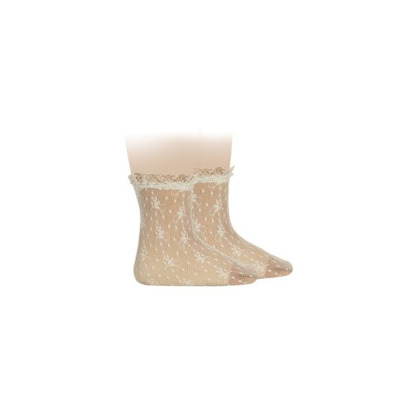Medias Caladas para Niña con Encaje – Cóndor | Elegancia y Delicadeza para Cada Ocasión