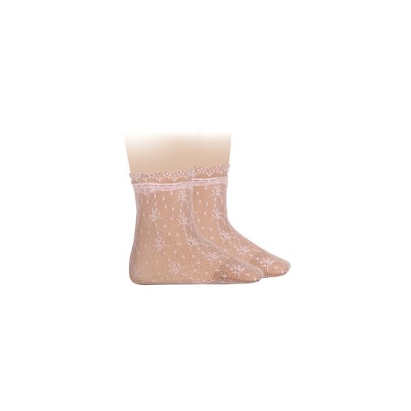 Medias Caladas para Niña con Encaje – Cóndor | Elegancia y Delicadeza para Cada Ocasión