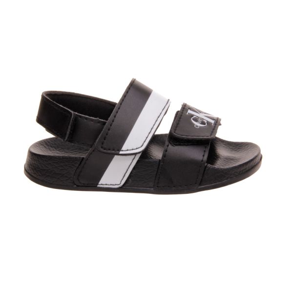SANDALIA NIÑO CALVIN KLEIN CON TRIPLE VELCRO