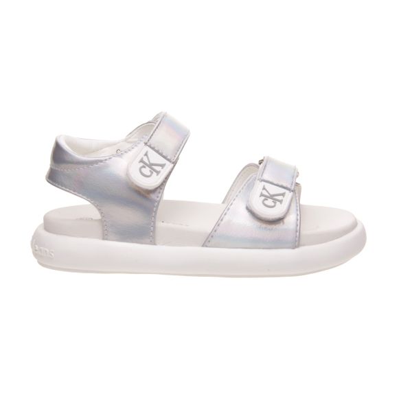 SANDALIA NIÑA CALVIN KLEIN METALIZADAS CON VELCRO