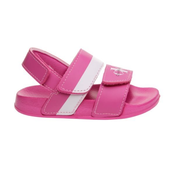 SANDALIA NIÑA CALVIN KLEIN CON TRIPLE VELCRO