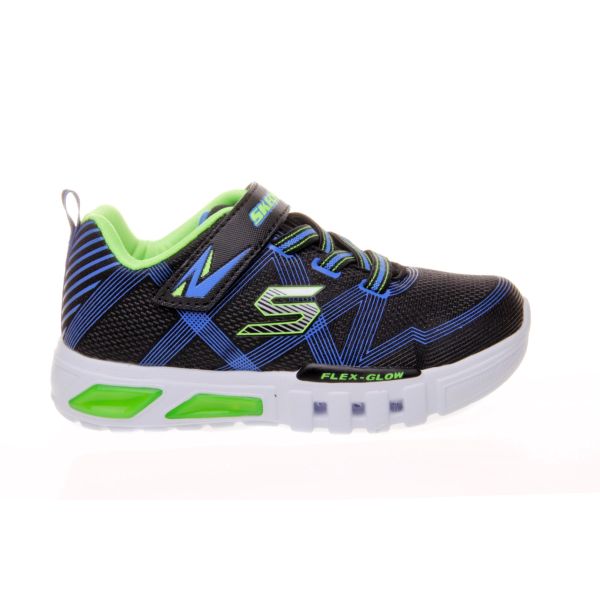 DEPORTIVO NIÑO SKECHERS CON LUZ, ELASTICOS Y VELCRO