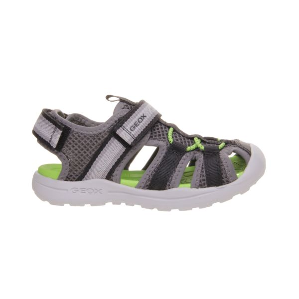 SANDALIAS GEOX PUNTERA CERRADA RESPIRABLES PARA NIÑOS EN COLOR GRIS