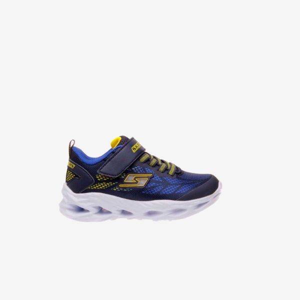 Deportivos de niño de Skechers con luces, ajustable con velcro.