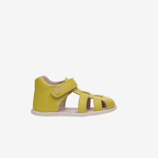 Sandalia respetuosa unisex en color amarilla de Piruflex.