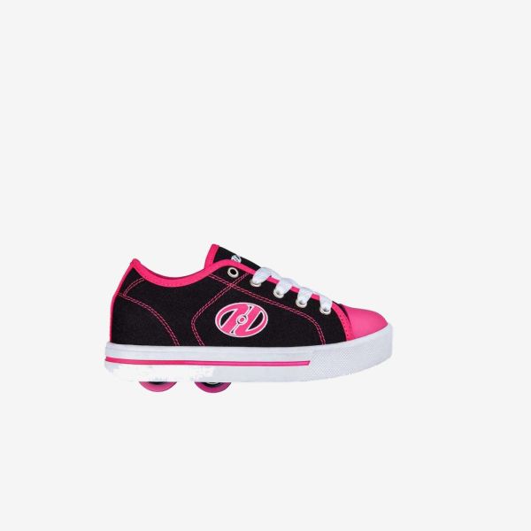 Zapatillas con ruedas Heelys negro/blanco/fucsia