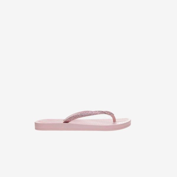 Sandalia Ipanema de niña en color rosa con glitter
