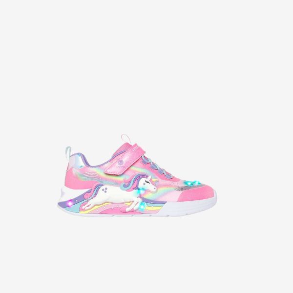 Zapatillas Skechers unicornios luces rosa | Divertidas y cómodas