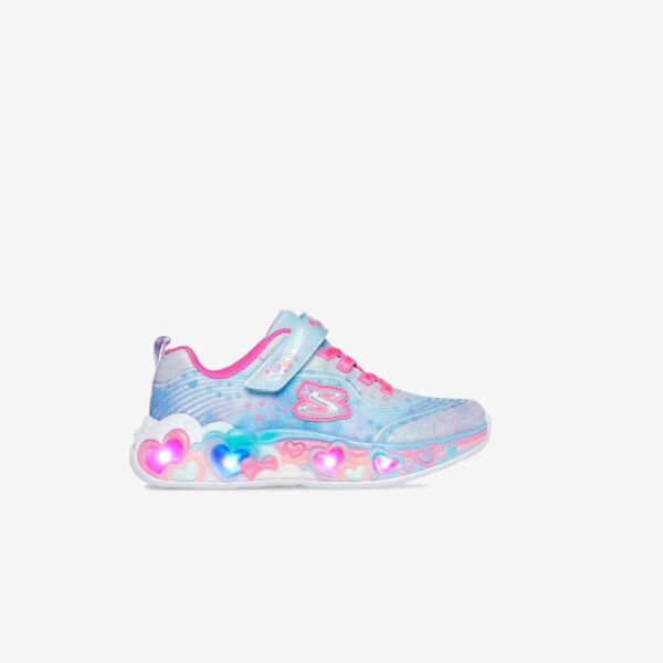 Skechers niña con luces y corazones | Bonitas, cómodas y fáciles de poner
