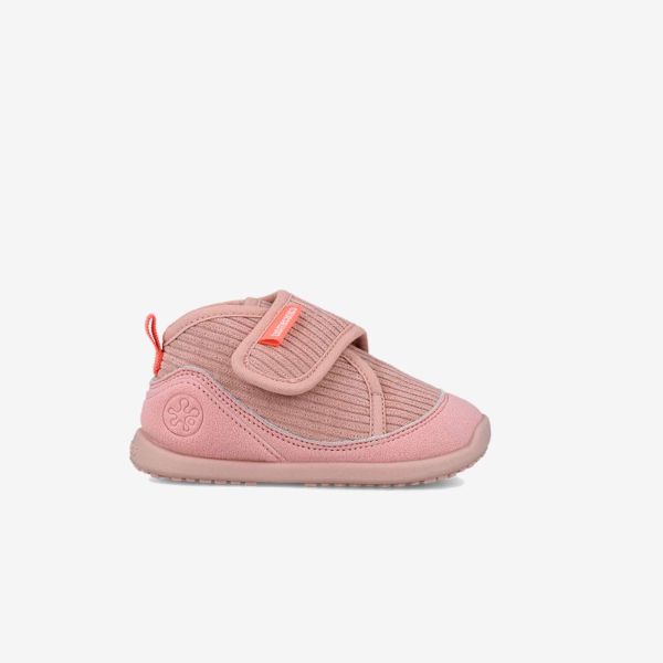 Zapatilla casa Biomecanics  rosa niña | Cálida, ligera y con velcro