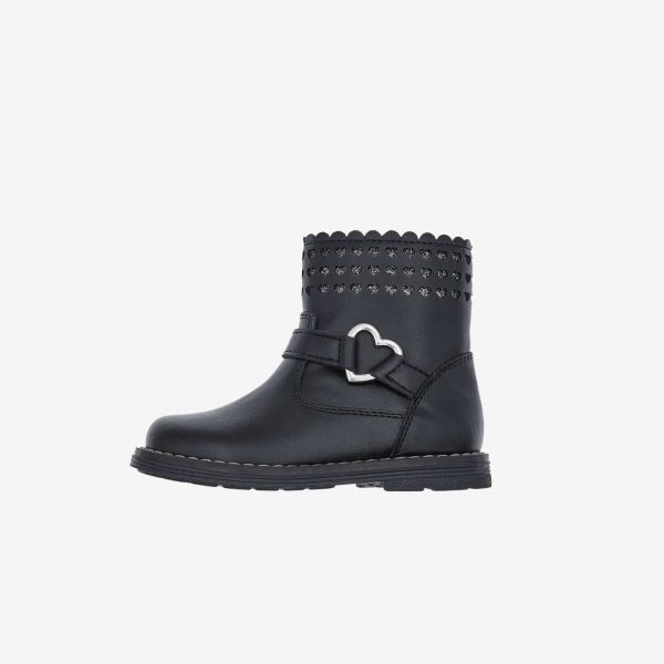 Bota niña Chicco  negra | Cremallera y tachuelas