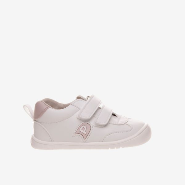 Zapatillas Piruflex blancas guardería respetuosas | Primeros pasos