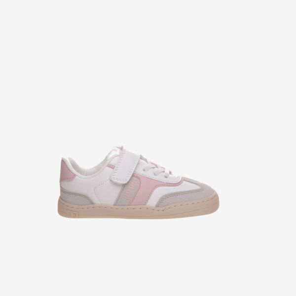 Deportiva Mustang blanca y rosa para niña | Comodidad con estilo desde el primer paso