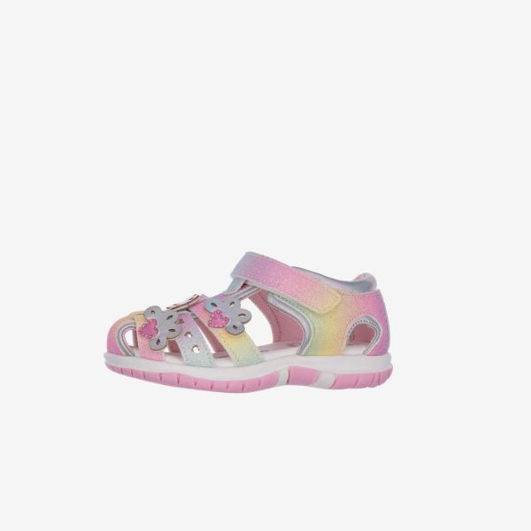 Sandalia multicolor con puntera cerrada para niñas de la marca Chicco