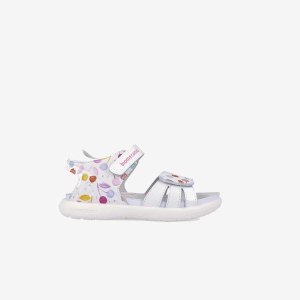 Sandalia blanco combinada en multicolor de la marca Biomecanics