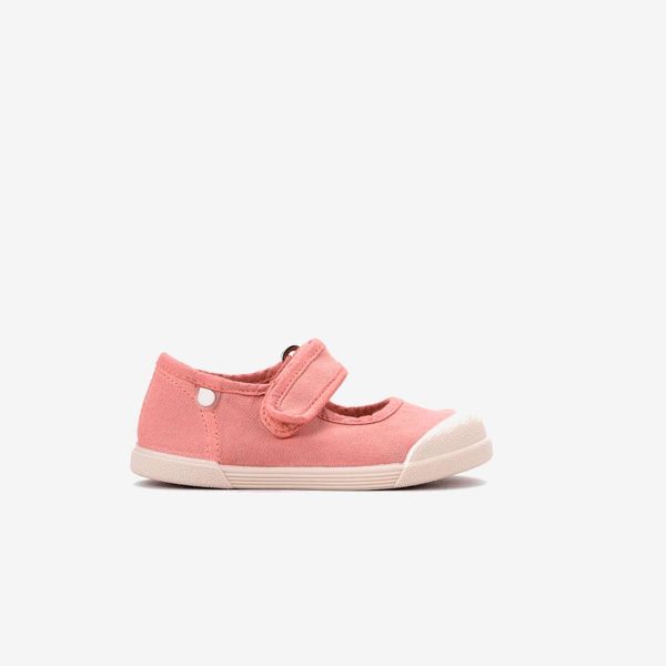 Merceditas Barefoot de Lona Respetuosa para Niñas – Marca Igor en color Rosa