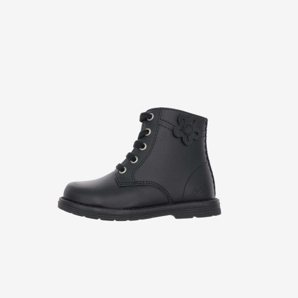 BOTA NIÑA MARTENS CHICCO NEGRA CON CREMALLERA LATERAL