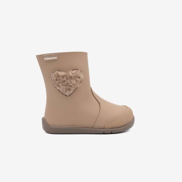Bota clasica media caña niña camelñ de Titanitos